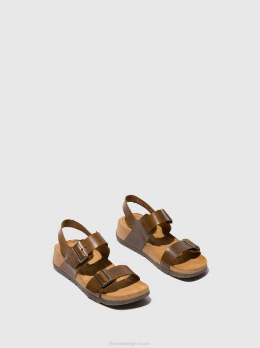 kameel Fly London vrouwen slingback sandalen ceke722 V2B0583