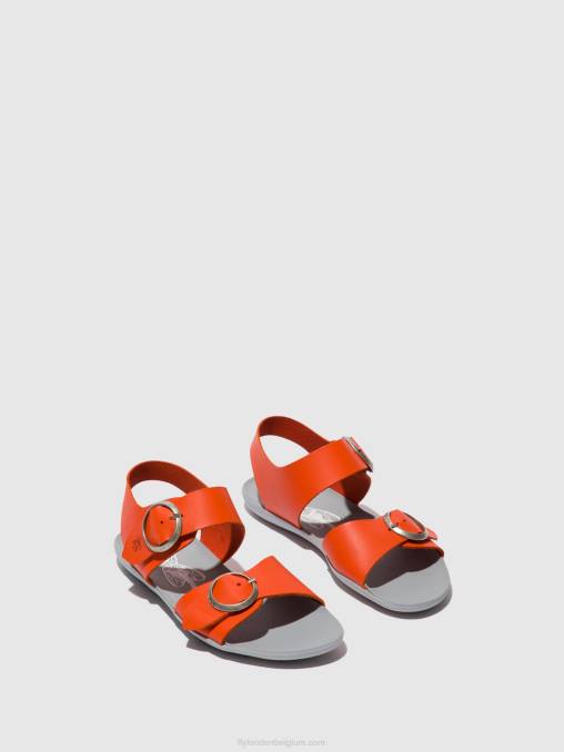 koraal Fly London vrouwen sandalen met gesp masa757 V2B0563
