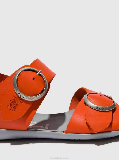 koraal Fly London vrouwen sandalen met gesp masa757 V2B0563