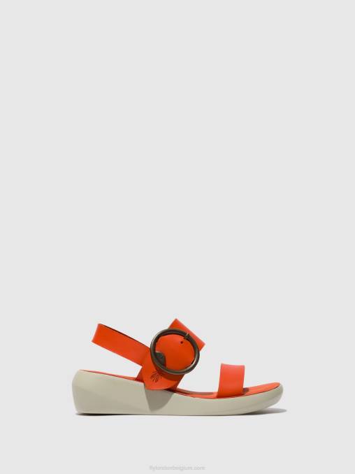 koraal Fly London vrouwen slingback sandalen bani739 V2B0587