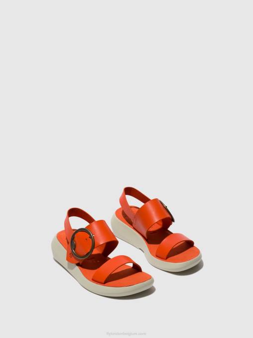 koraal Fly London vrouwen slingback sandalen bani739 V2B0587