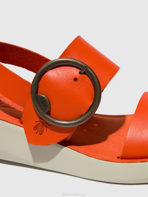 koraal Fly London vrouwen slingback sandalen bani739 V2B0587