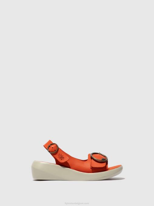 koraal Fly London vrouwen slingback sandalen berk754 V2B0585