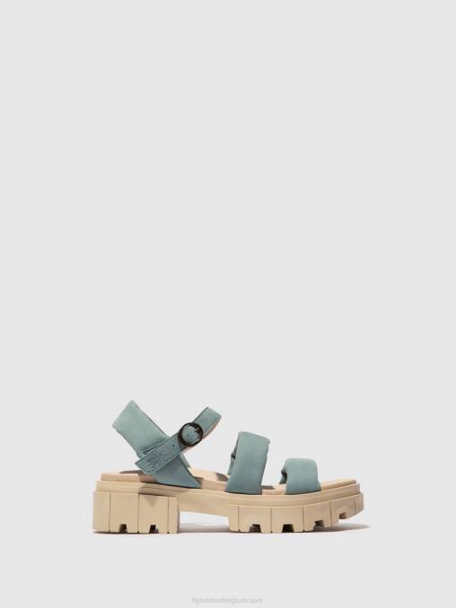 lichtblauw Fly London vrouwen slingback sandalen jela864 V2B0548