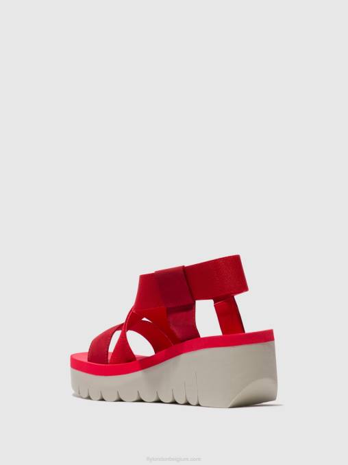 lippenstift rood (rood) Fly London vrouwen sling-back sandalen yabi922 V2B0447