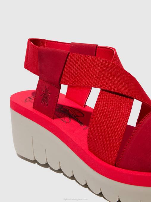 lippenstift rood (rood) Fly London vrouwen sling-back sandalen yabi922 V2B0447