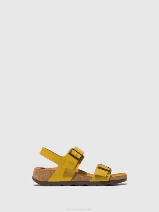 mosterd Fly London vrouwen slingback sandalen ceke722 V2B0461