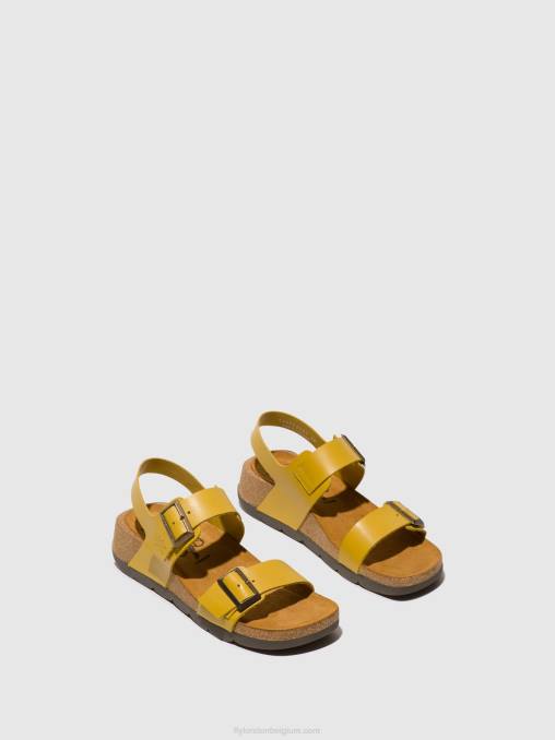 mosterd Fly London vrouwen slingback sandalen ceke722 V2B0461