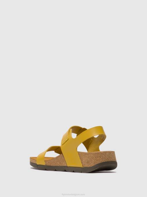 mosterd Fly London vrouwen slingback sandalen ceke722 V2B0461
