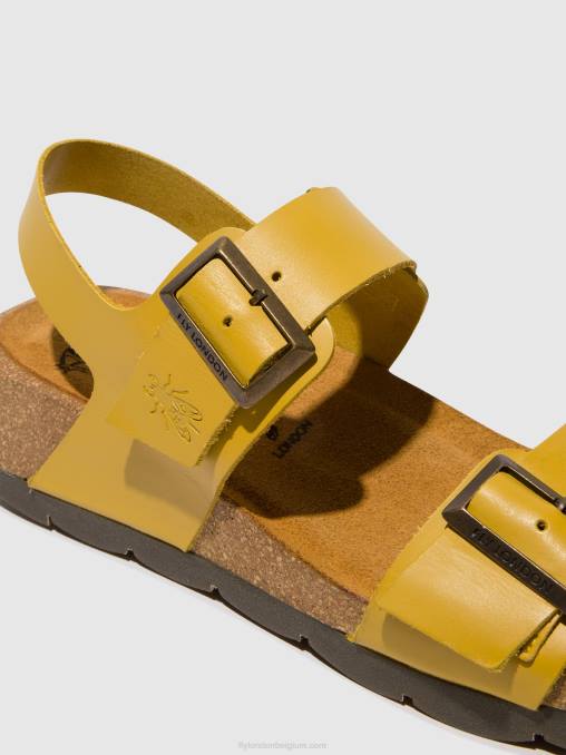 mosterd Fly London vrouwen slingback sandalen ceke722 V2B0461