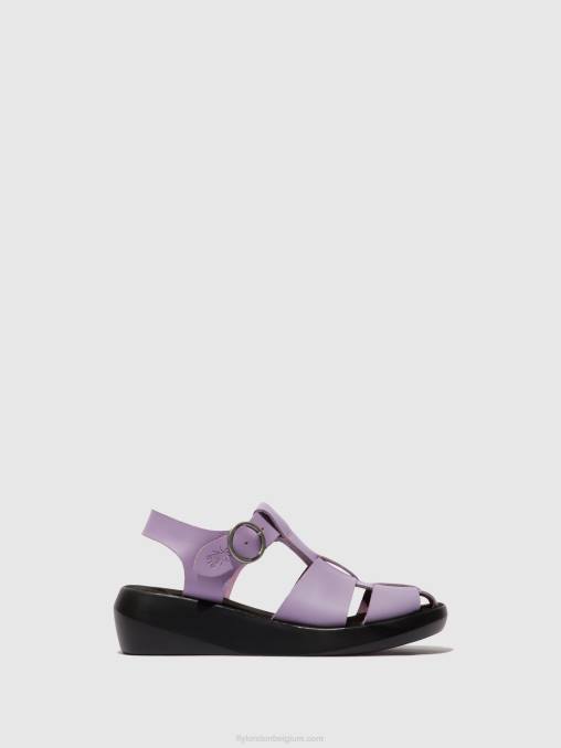 paars Fly London vrouwen Sandalen met bandjes bawe842 V2B0429