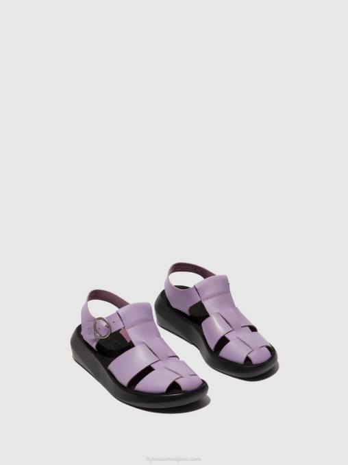 paars Fly London vrouwen Sandalen met bandjes bawe842 V2B0429