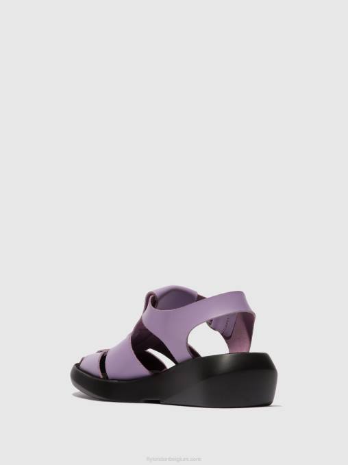 paars Fly London vrouwen Sandalen met bandjes bawe842 V2B0429