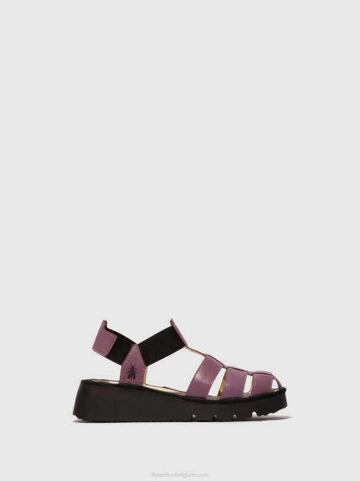 paars Fly London vrouwen Sandalen met bandjes pefi429 V2B0406