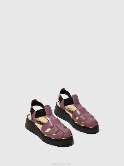 paars Fly London vrouwen Sandalen met bandjes pefi429 V2B0406