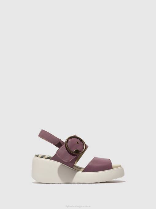 paars Fly London vrouwen slingback sandalen digo939 V2B0456