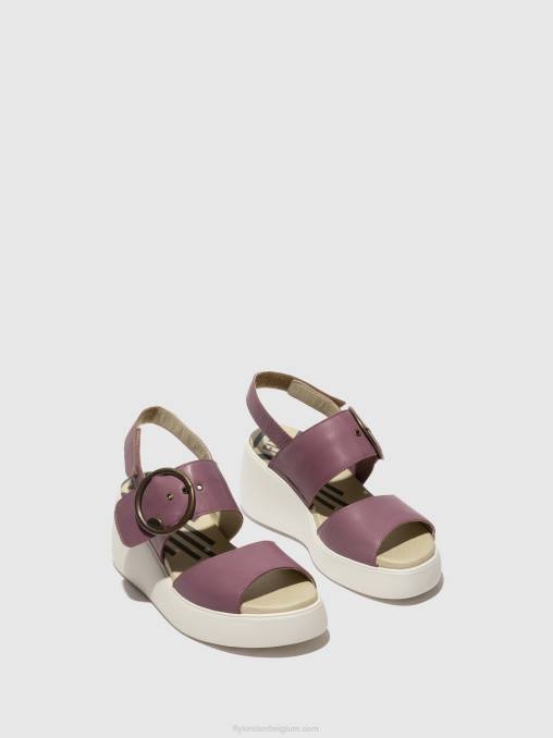 paars Fly London vrouwen slingback sandalen digo939 V2B0456