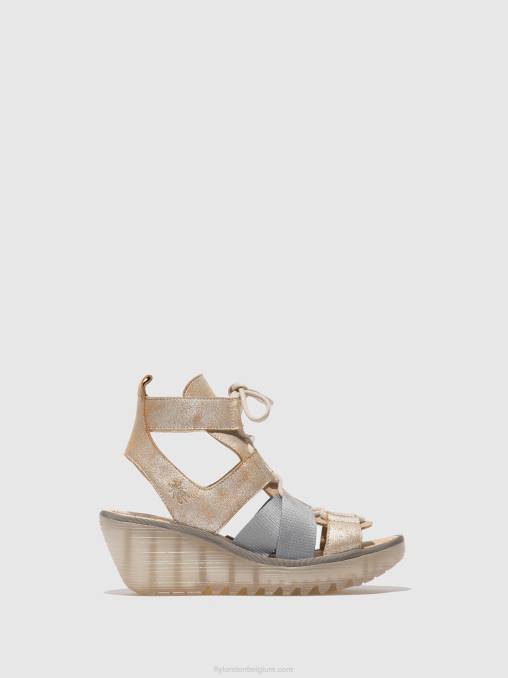 parel Fly London vrouwen vetersandalen yaca413 V2B0471