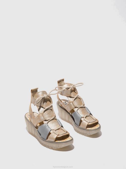 parel Fly London vrouwen vetersandalen yaca413 V2B0471
