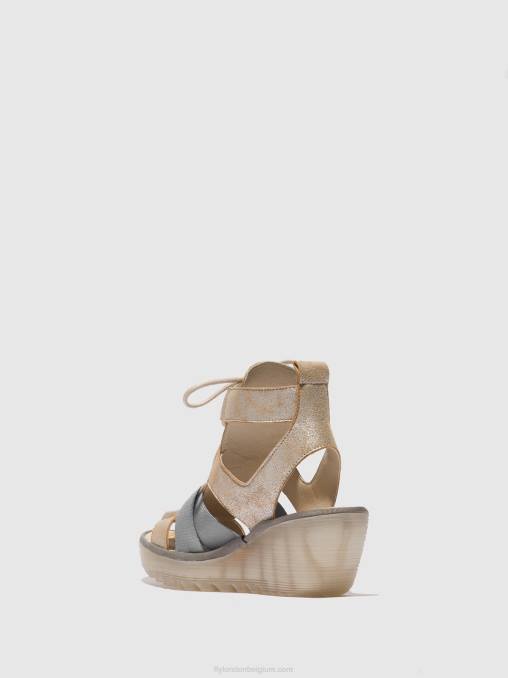 parel Fly London vrouwen vetersandalen yaca413 V2B0471
