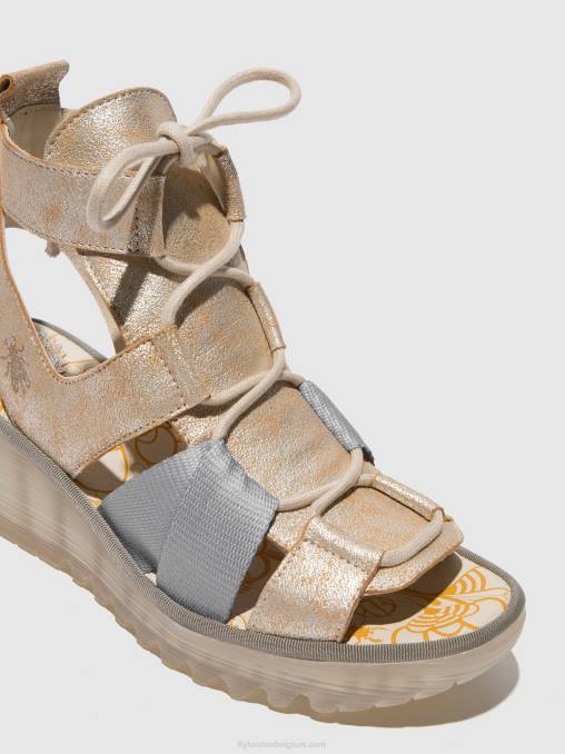 parel Fly London vrouwen vetersandalen yaca413 V2B0471