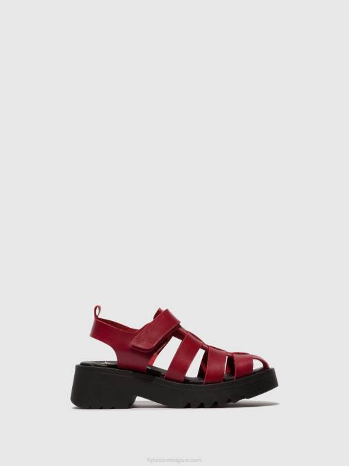 rood Fly London vrouwen Sandalen met bandjes maie850 V2B0424
