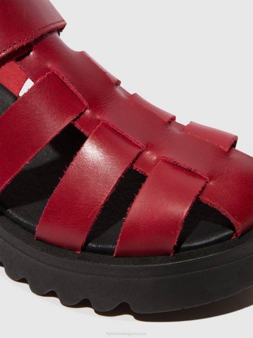 rood Fly London vrouwen Sandalen met bandjes maie850 V2B0424