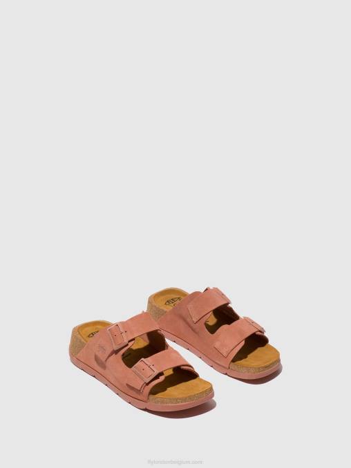 roos Fly London vrouwen sandalen met gesp caja721 V2B0525