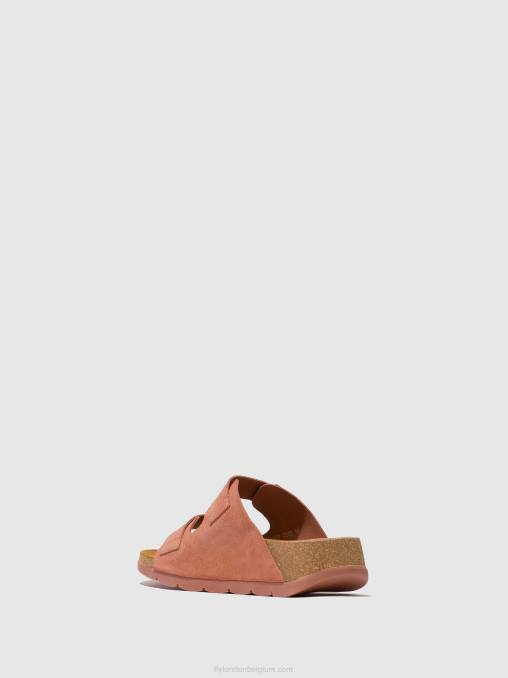 roos Fly London vrouwen sandalen met gesp caja721 V2B0525