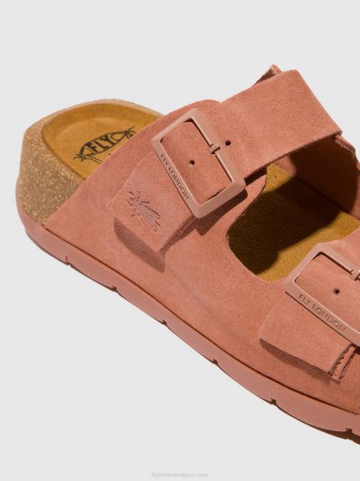 roos Fly London vrouwen sandalen met gesp caja721 V2B0525