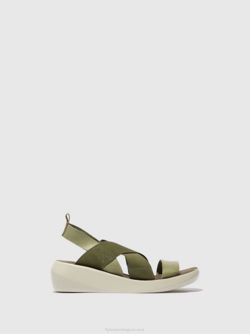 smog Fly London vrouwen gekruiste sandalen baji848 V2B0592