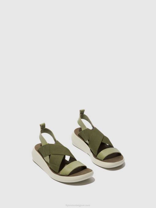 smog Fly London vrouwen gekruiste sandalen baji848 V2B0592