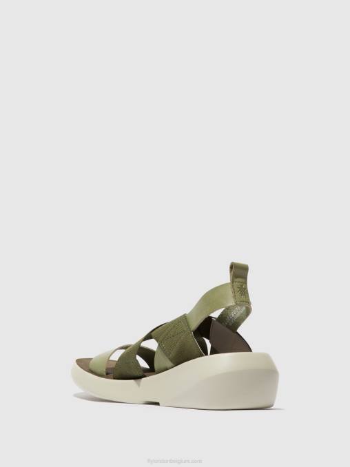 smog Fly London vrouwen gekruiste sandalen baji848 V2B0592