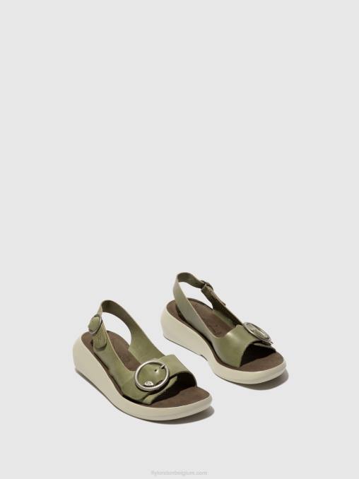 smog Fly London vrouwen slingback sandalen berk754 V2B0586