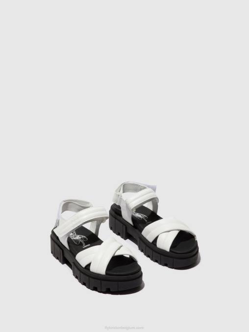 wit Fly London vrouwen slingback sandalen jada854 V2B0547