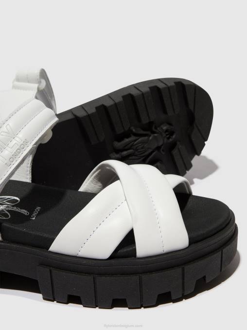 wit Fly London vrouwen slingback sandalen jada854 V2B0547