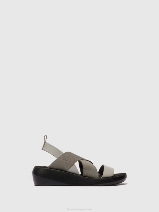 wolk Fly London vrouwen gekruiste sandalen baji848 V2B0491