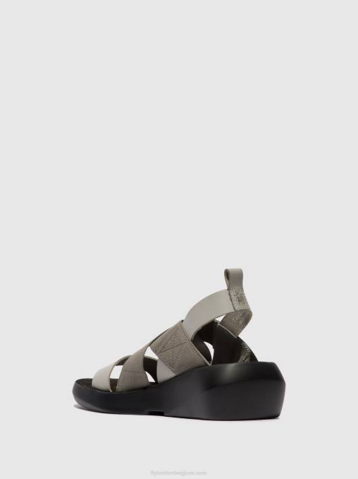 wolk Fly London vrouwen gekruiste sandalen baji848 V2B0491