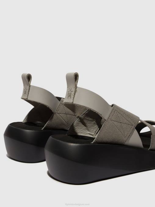 wolk Fly London vrouwen gekruiste sandalen baji848 V2B0491