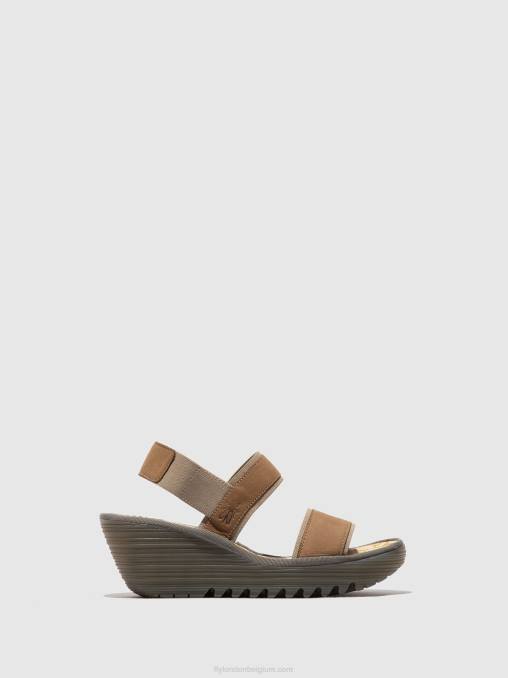 zand Fly London vrouwen slingback sandalen yaco416 V2B0431