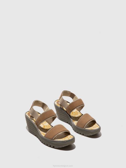 zand Fly London vrouwen slingback sandalen yaco416 V2B0431
