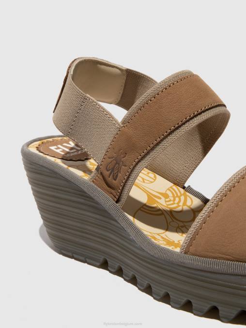 zand Fly London vrouwen slingback sandalen yaco416 V2B0431