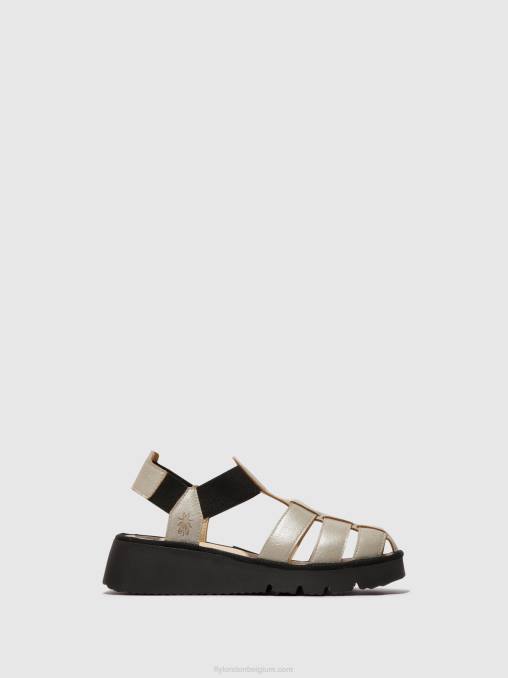 zilver Fly London vrouwen Sandalen met bandjes pefi429 V2B0405