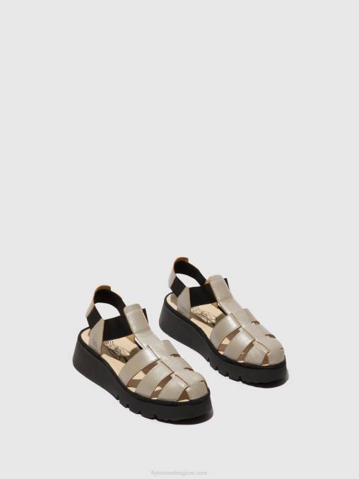 zilver Fly London vrouwen Sandalen met bandjes pefi429 V2B0405
