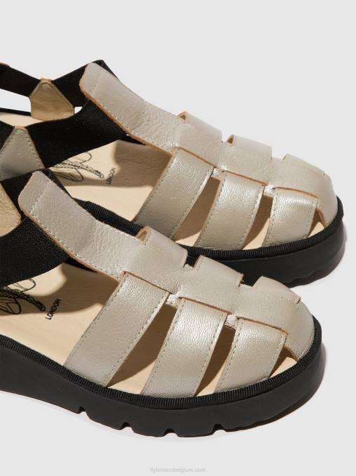 zilver Fly London vrouwen Sandalen met bandjes pefi429 V2B0405
