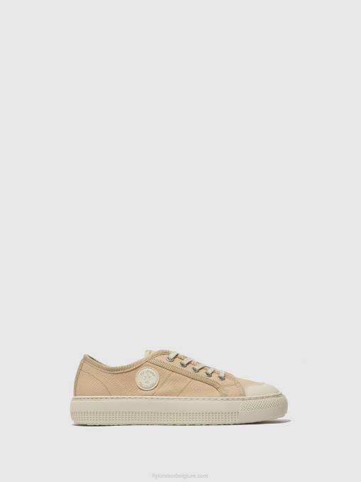 beige Fly London vrouwen vetersneakers tere557 V2B0741