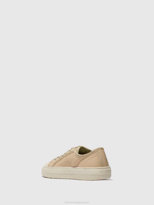 beige Fly London vrouwen vetersneakers tere557 V2B0741