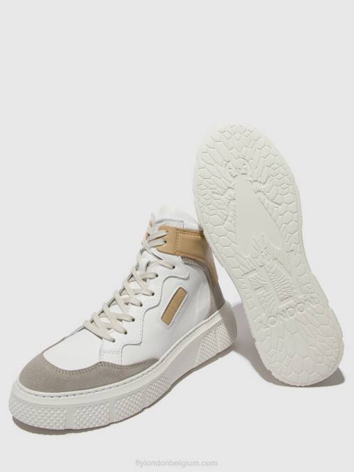 beton/wit/beige Fly London vrouwen vetersneakers eppe531 V2B0735