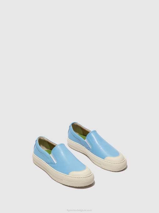 blauw Fly London vrouwen instapsneakers toaf584 V2B0707