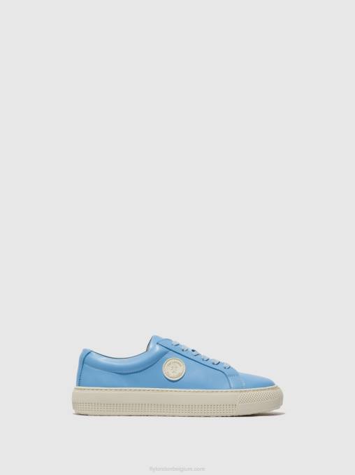 blauw Fly London vrouwen sneakers met veters tafa587 V2B0715